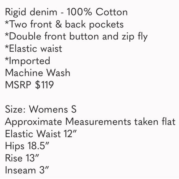 Show Me Your MuMu Emilia Jean Shorts
Elastic Waistband High Rise Like New - Picture 15 of 16